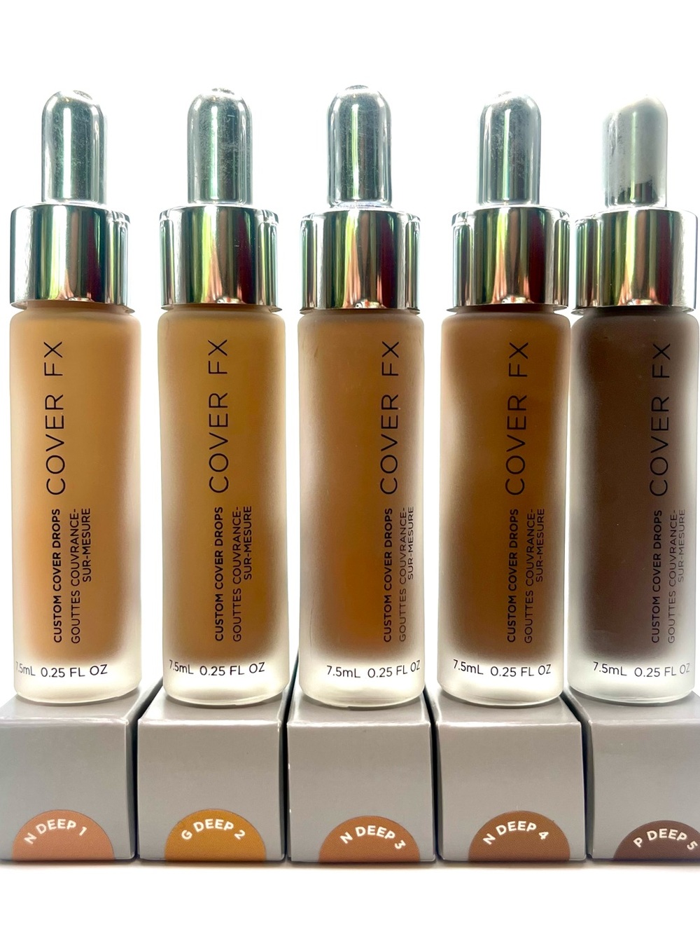 ~MUA PRO KIT~Cover FX Custom Cover Drops - Deep Shade Range (Set of 5)
